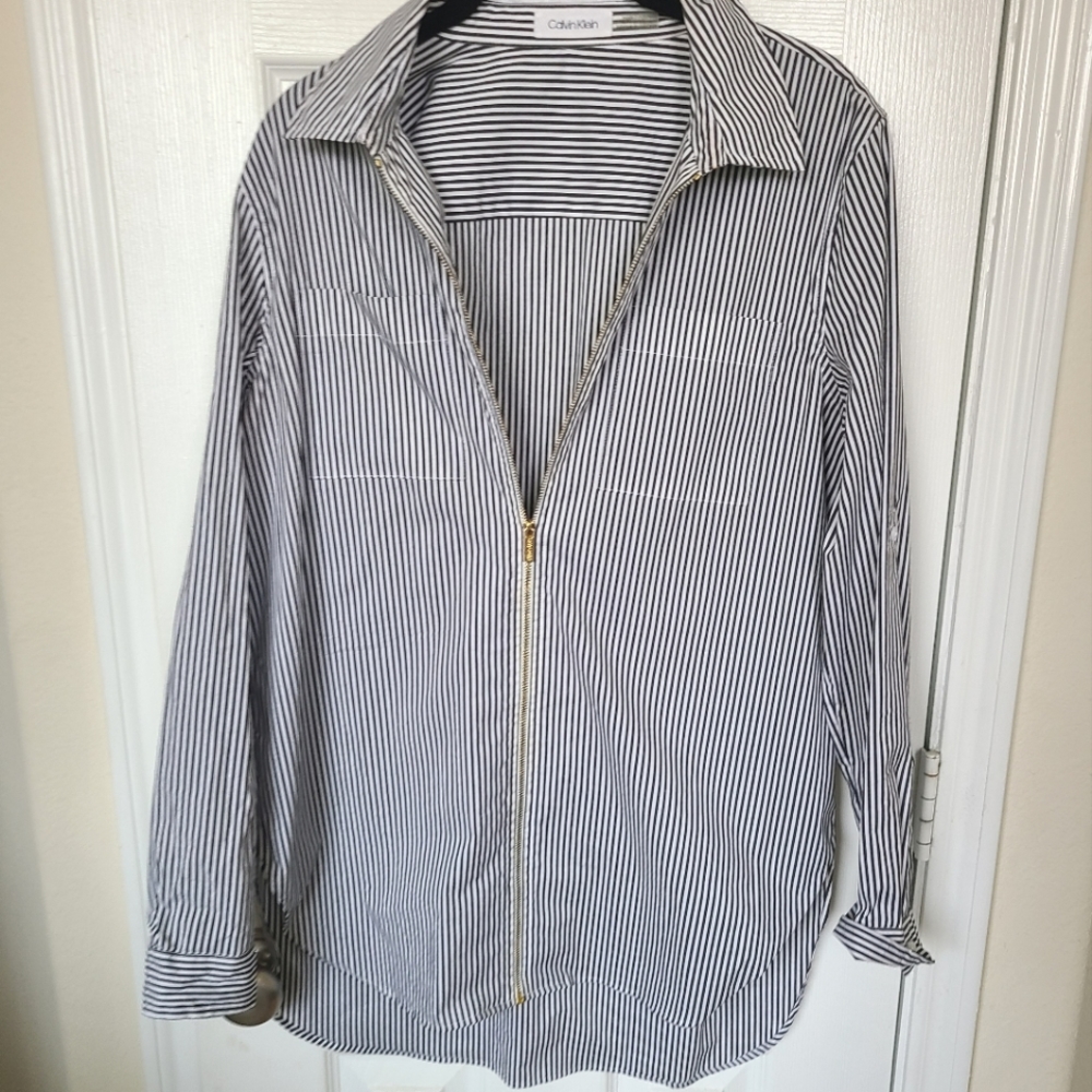 Zip Up Calvin Klien Blouse